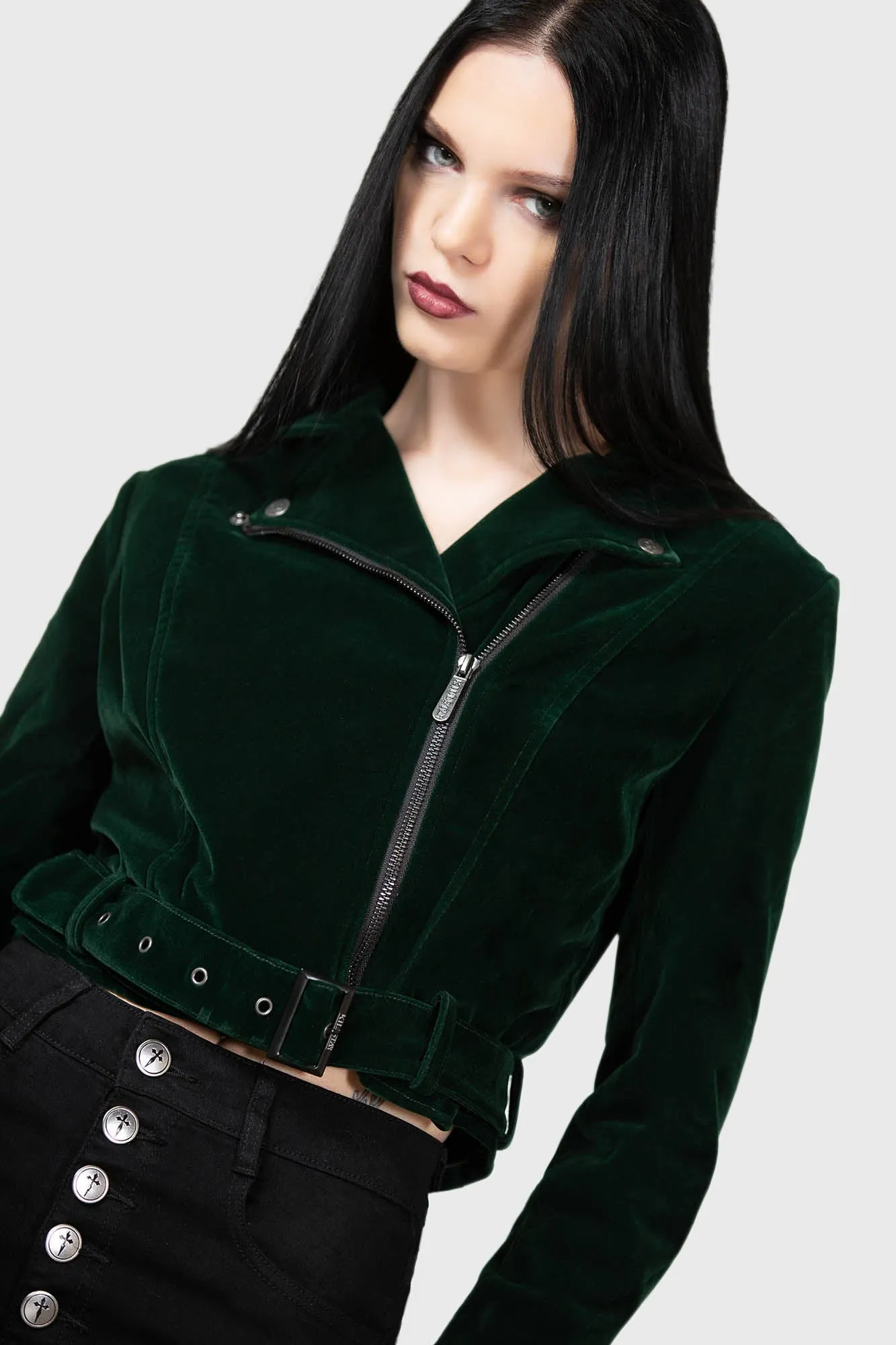 Emerald Goddess Biker Jacket