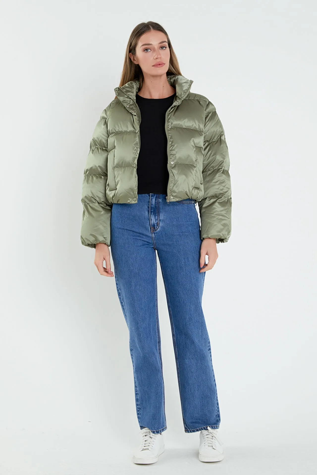 English Factory - Puffer Cropped Jacket