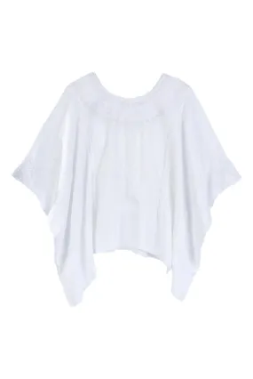 Evelyn Embroidered Guatemalan Top - White