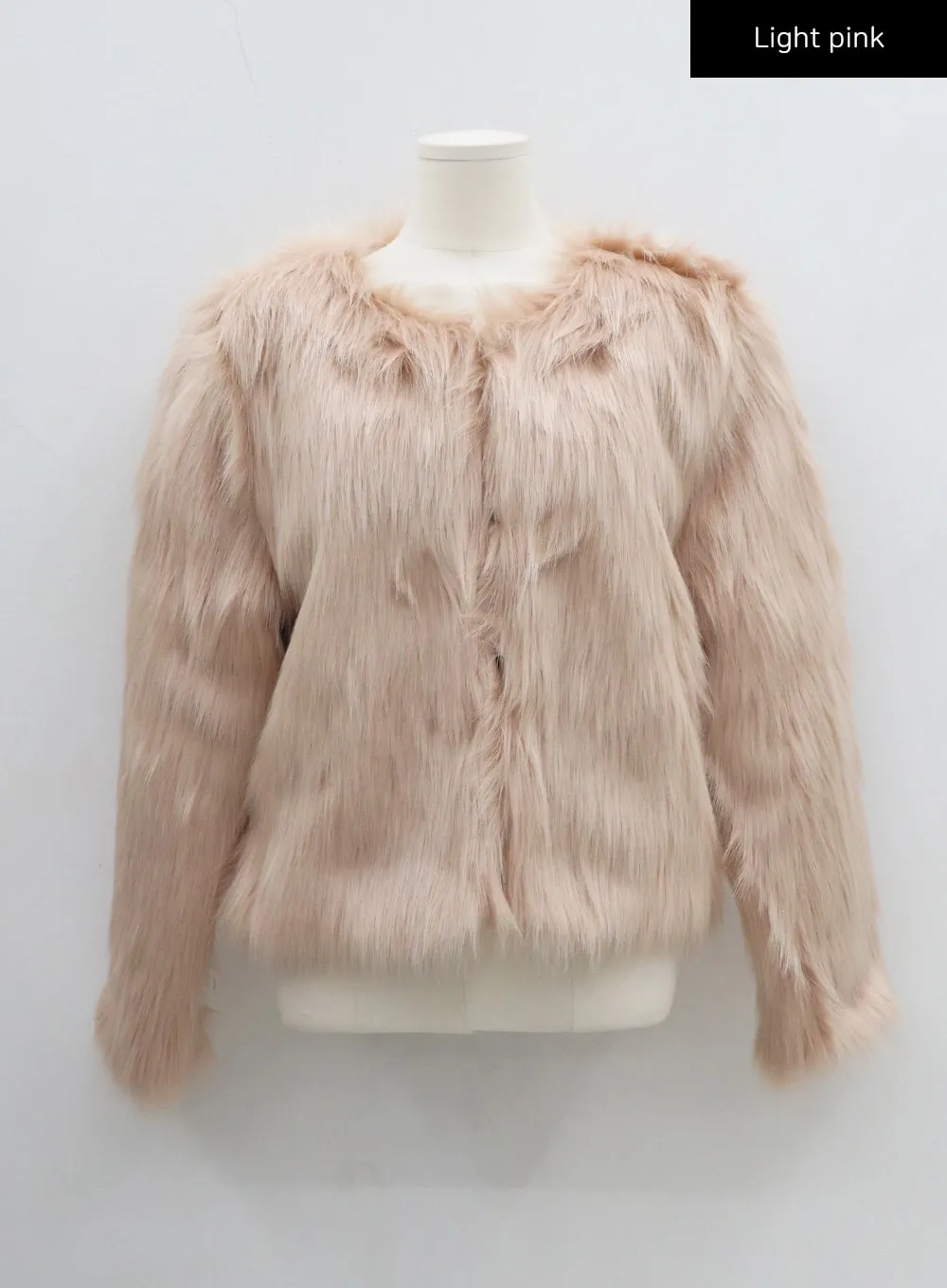 Faux Fur Hook Cropped Jacket CD21