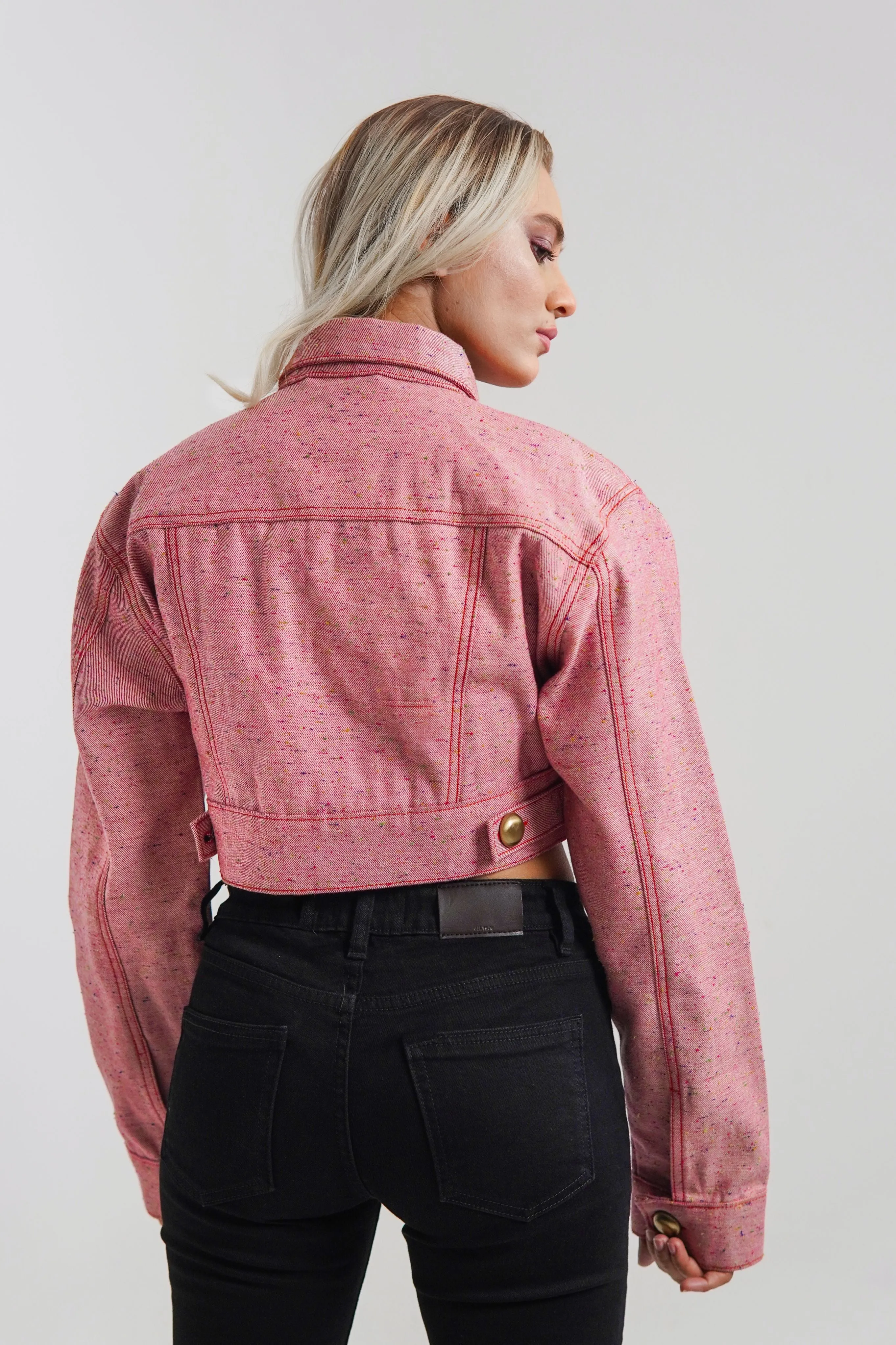 FF Red Cropped Jacket