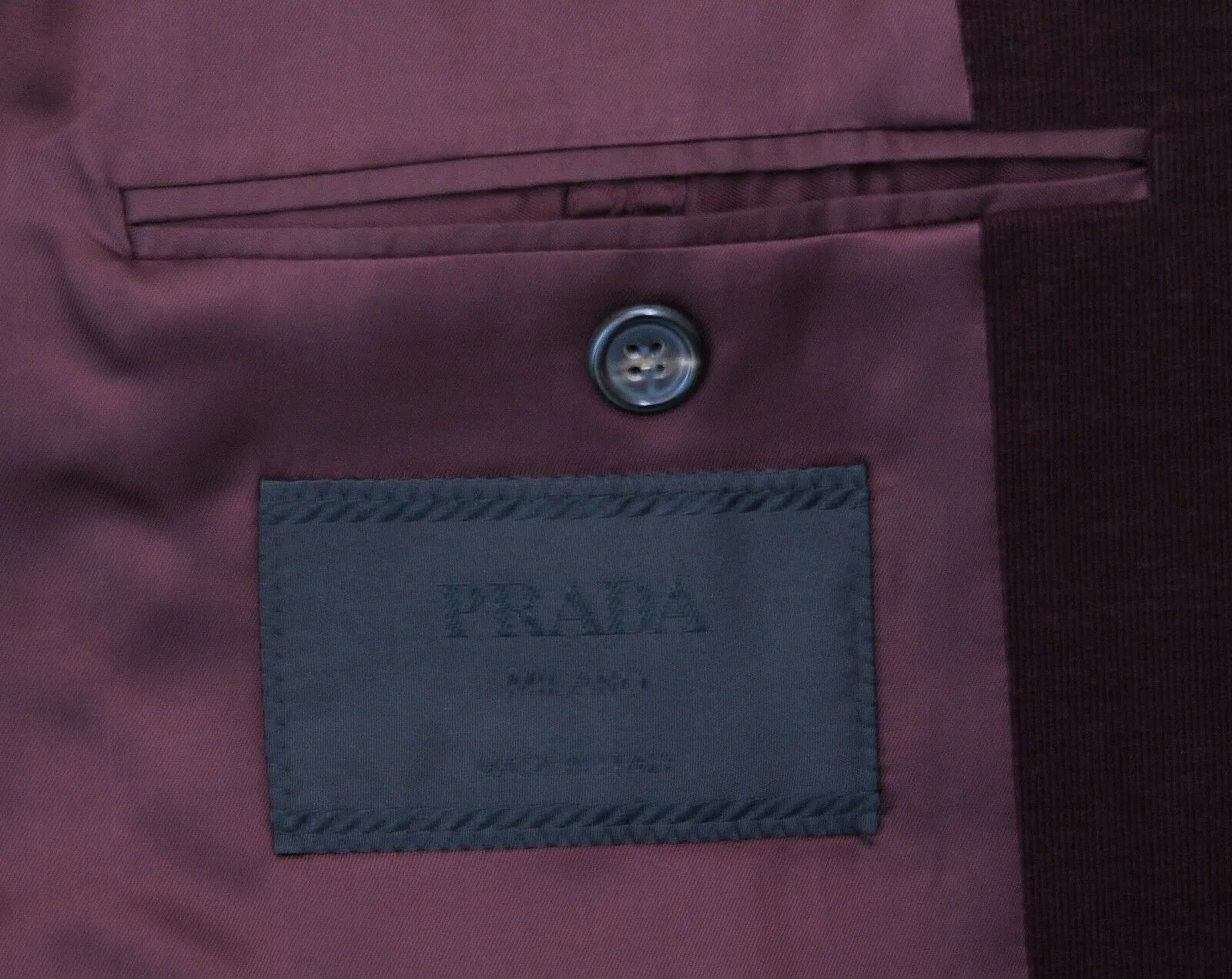 Fine Corduroy Blazer in Bordeaux