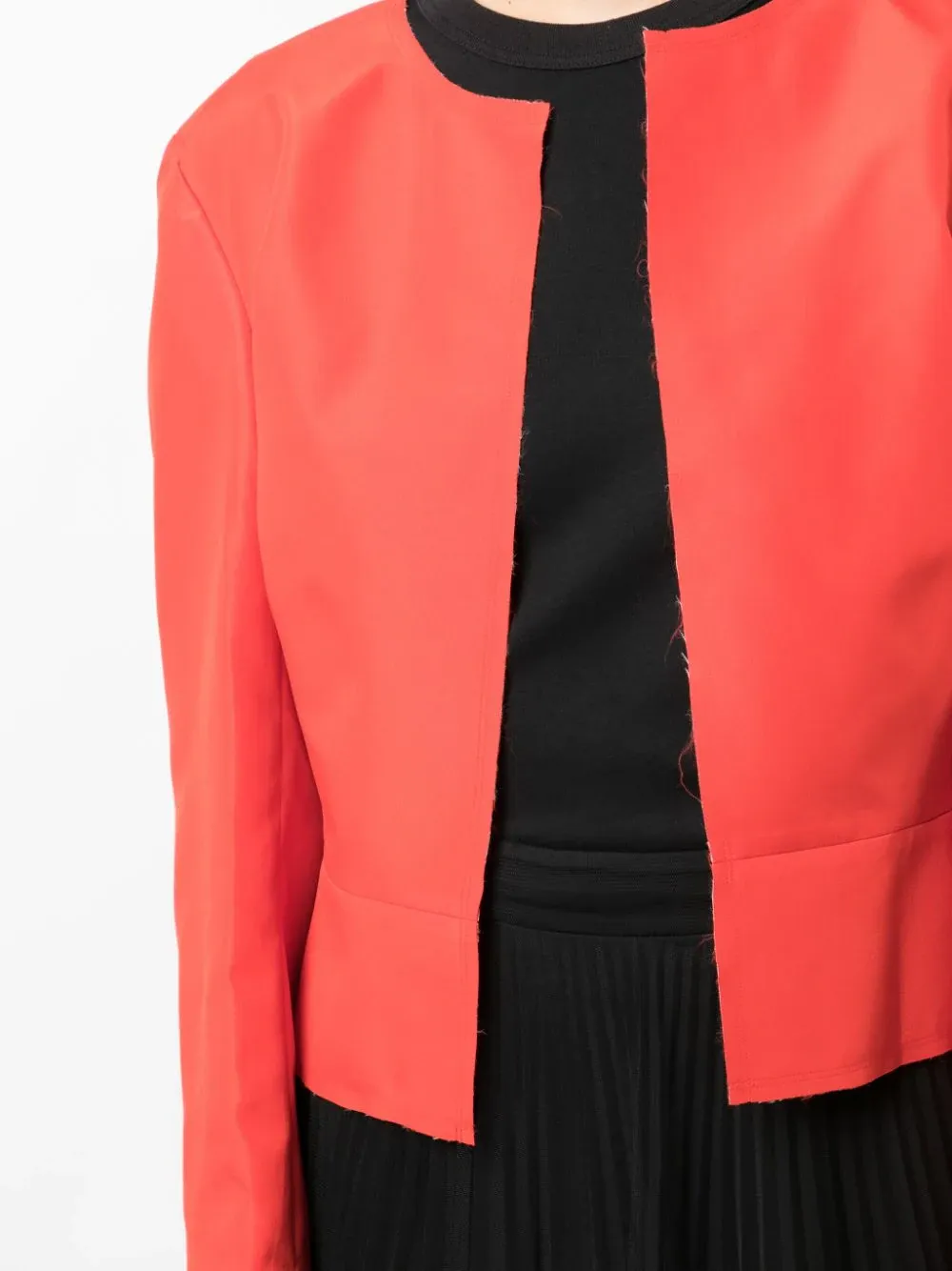 Folded Back Crop Jacket