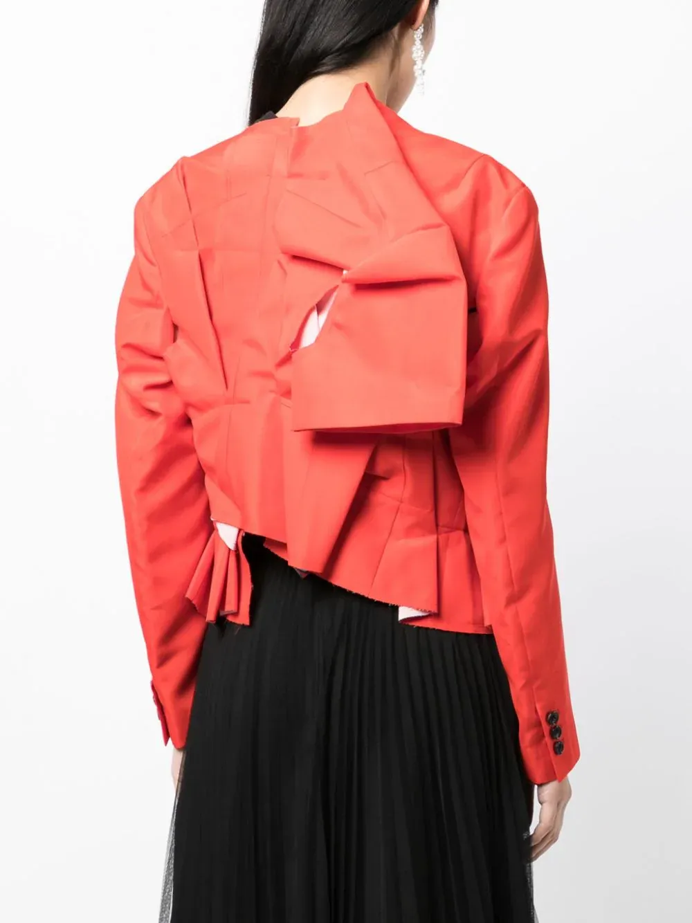 Folded Back Crop Jacket