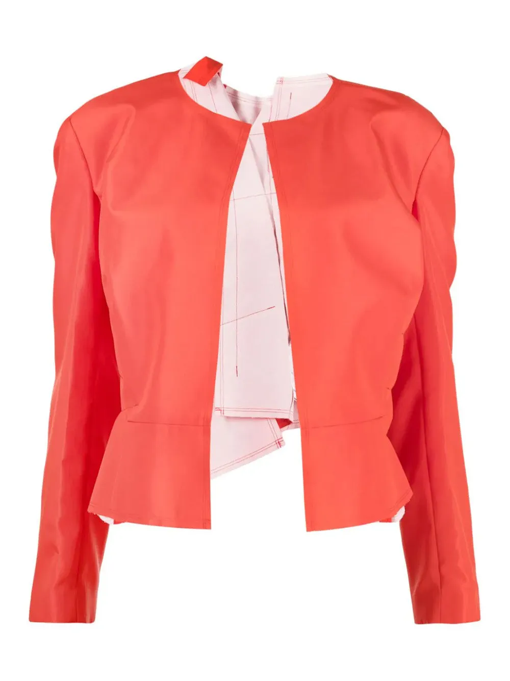 Folded Back Crop Jacket