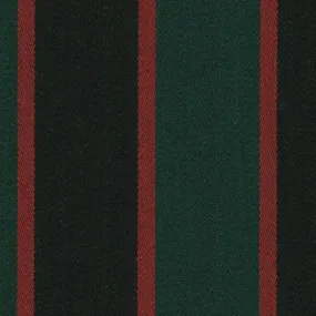 Forest Green, Black and Red Blazer Stripe Jacketing by Holland & Sherry