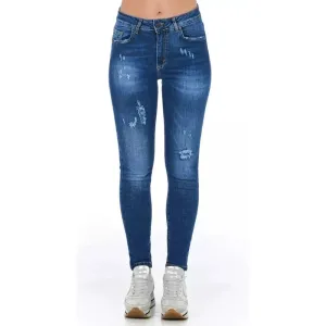 Frankie Morello Blue Denim Women Jeans