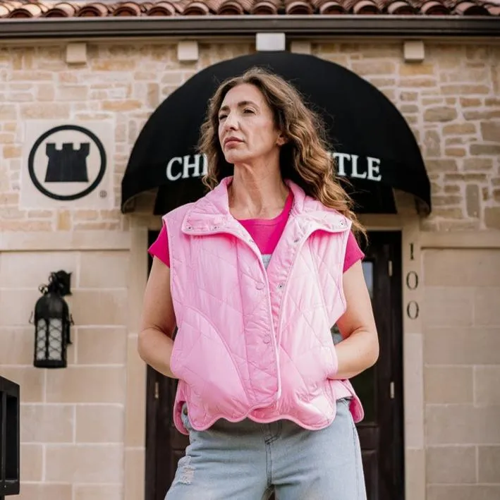 Free to Be Pink Quilted Vest