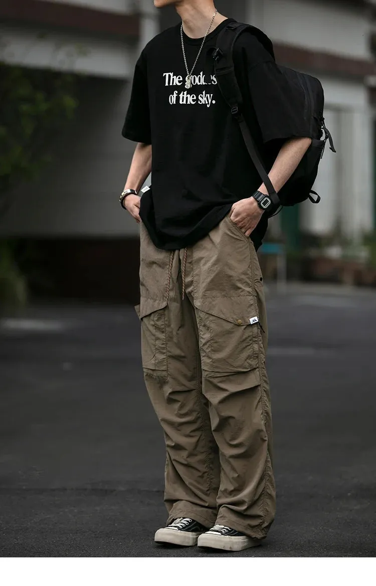 Functional Ripstop Wide Cargo Pants