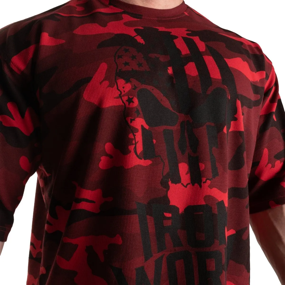 GASP Thermal Skull Tee - Red Camo