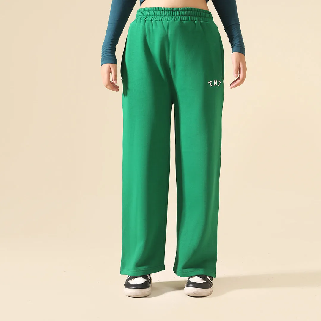 Green Relax Fit Fleece Unisex Trouser