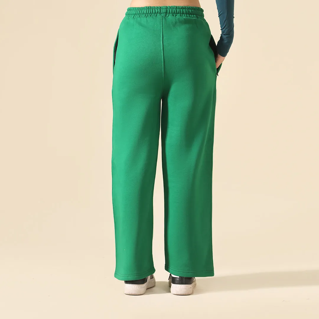 Green Relax Fit Fleece Unisex Trouser