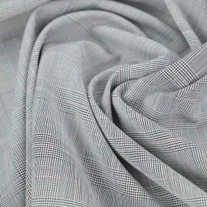 Grey Prince of Wales Suiting Fabric 98838