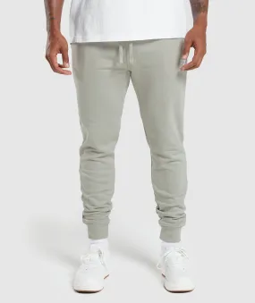 Gymshark Crest Joggers - Stone Grey