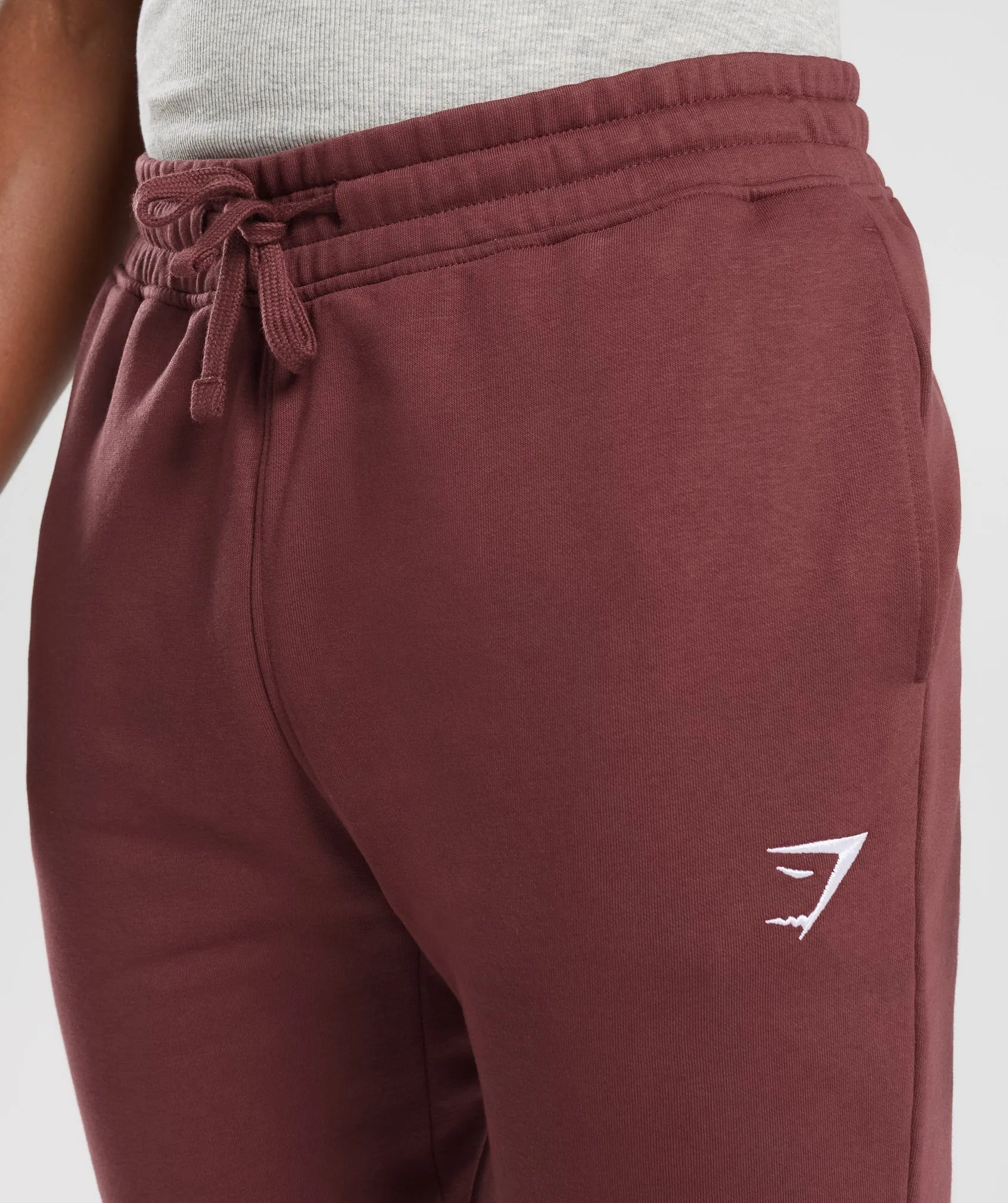 Gymshark Crest Joggers - Washed Burgundy