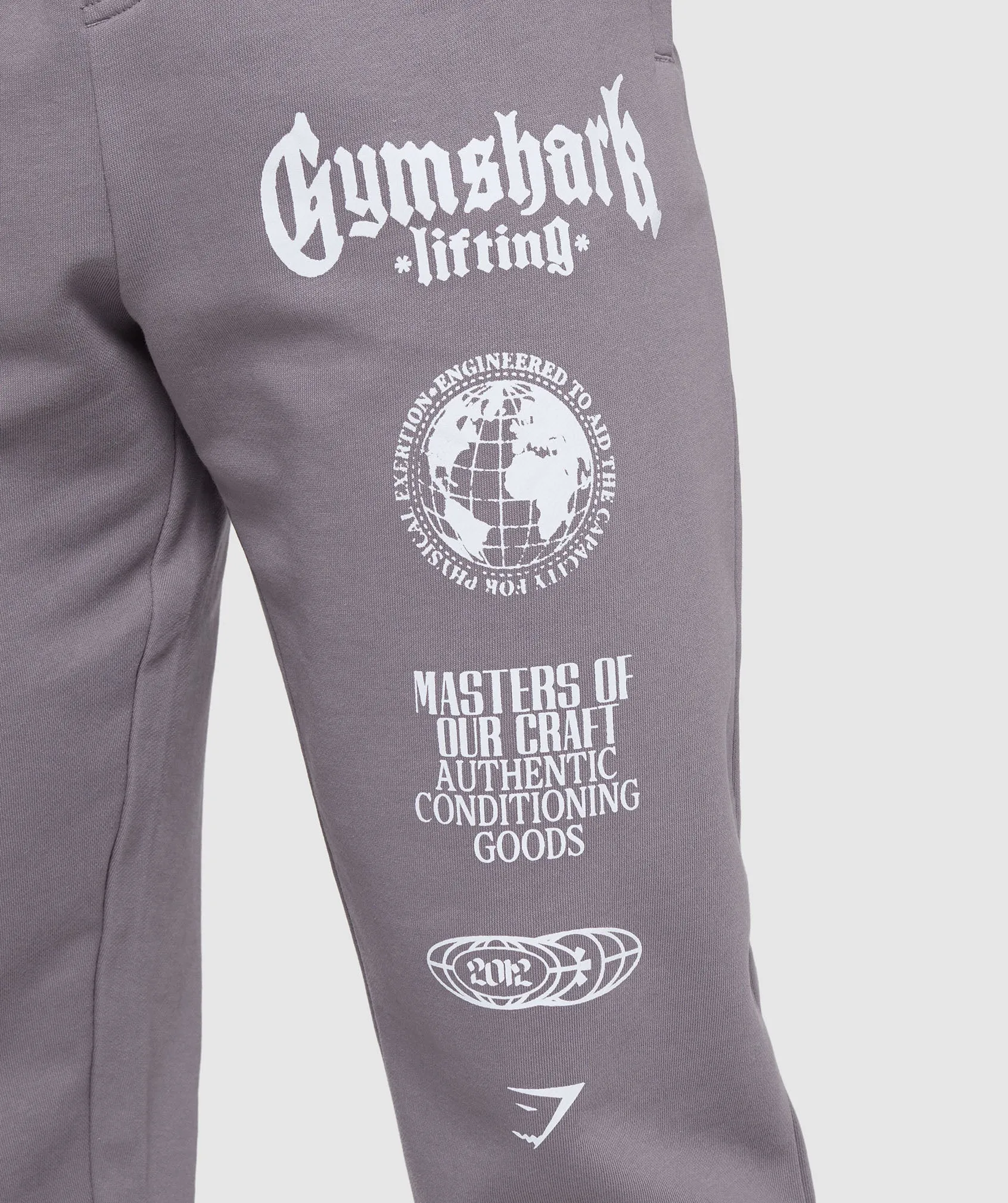 Gymshark Global Lifting Oversized Essential Joggers - Fog Purple