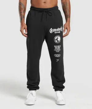 Gymshark Global Lifting Oversized Joggers - Black