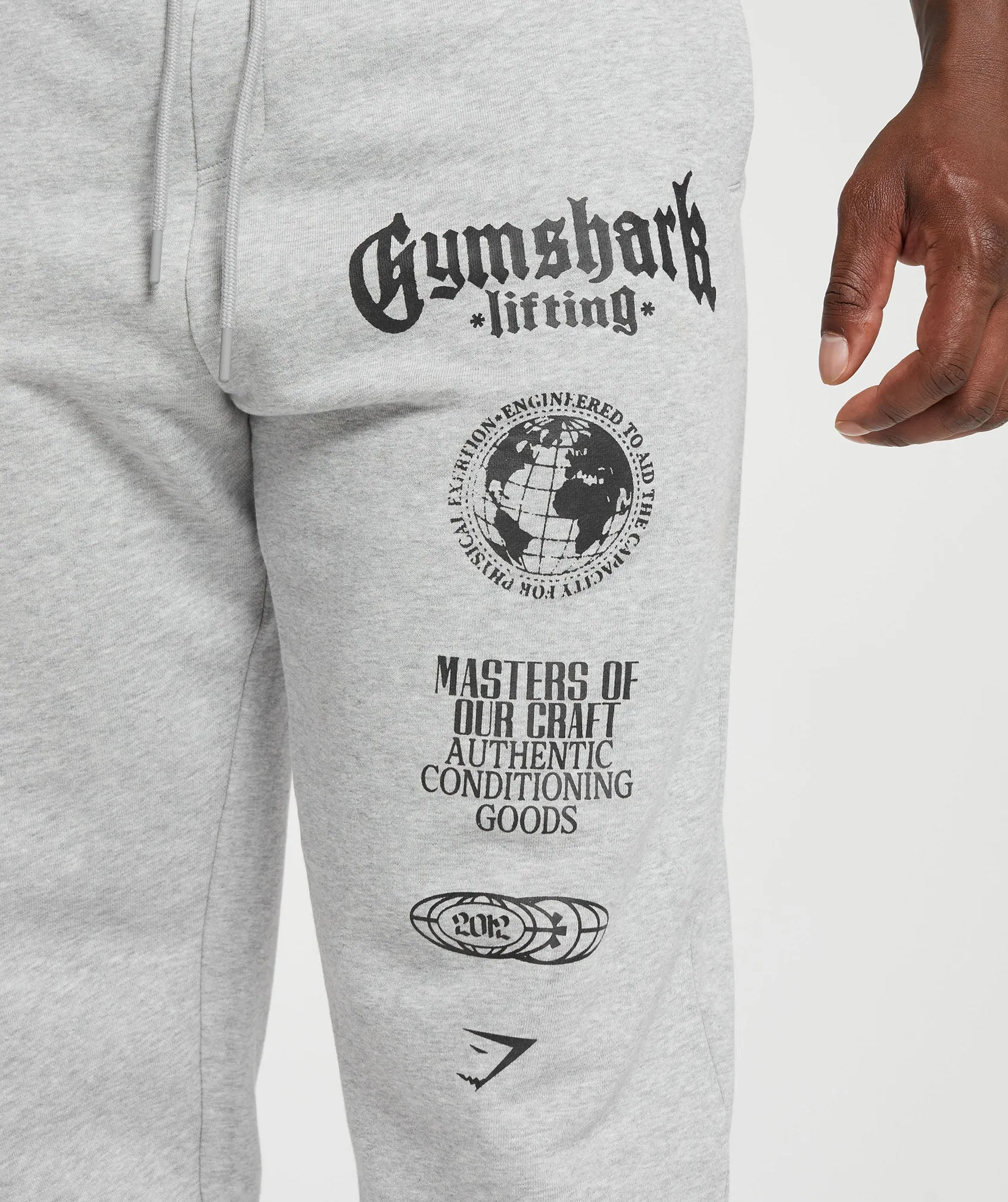 Gymshark Global Lifting Oversized Joggers - Grey