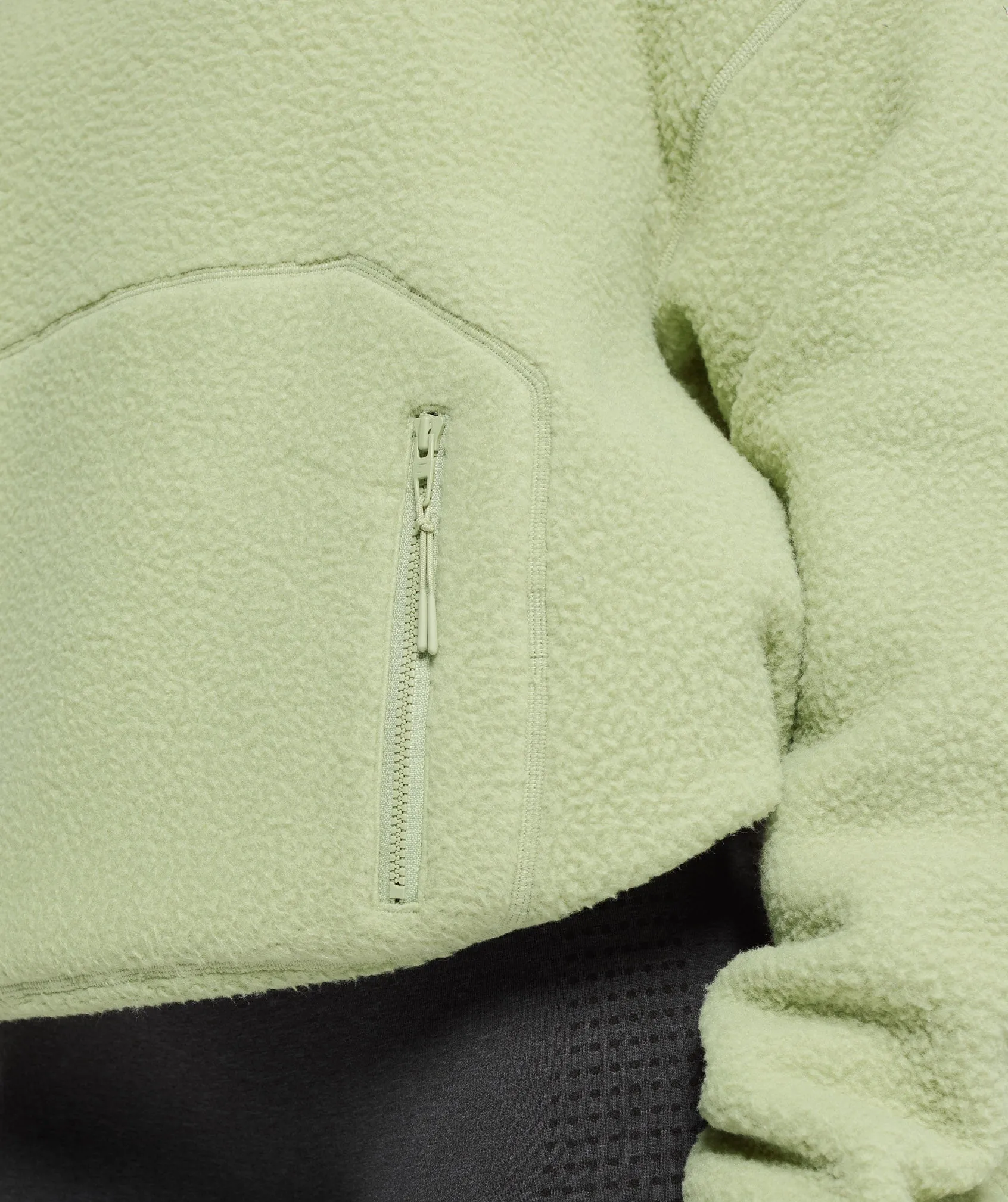 Gymshark Holt Textured Fleece - Light Sage Green