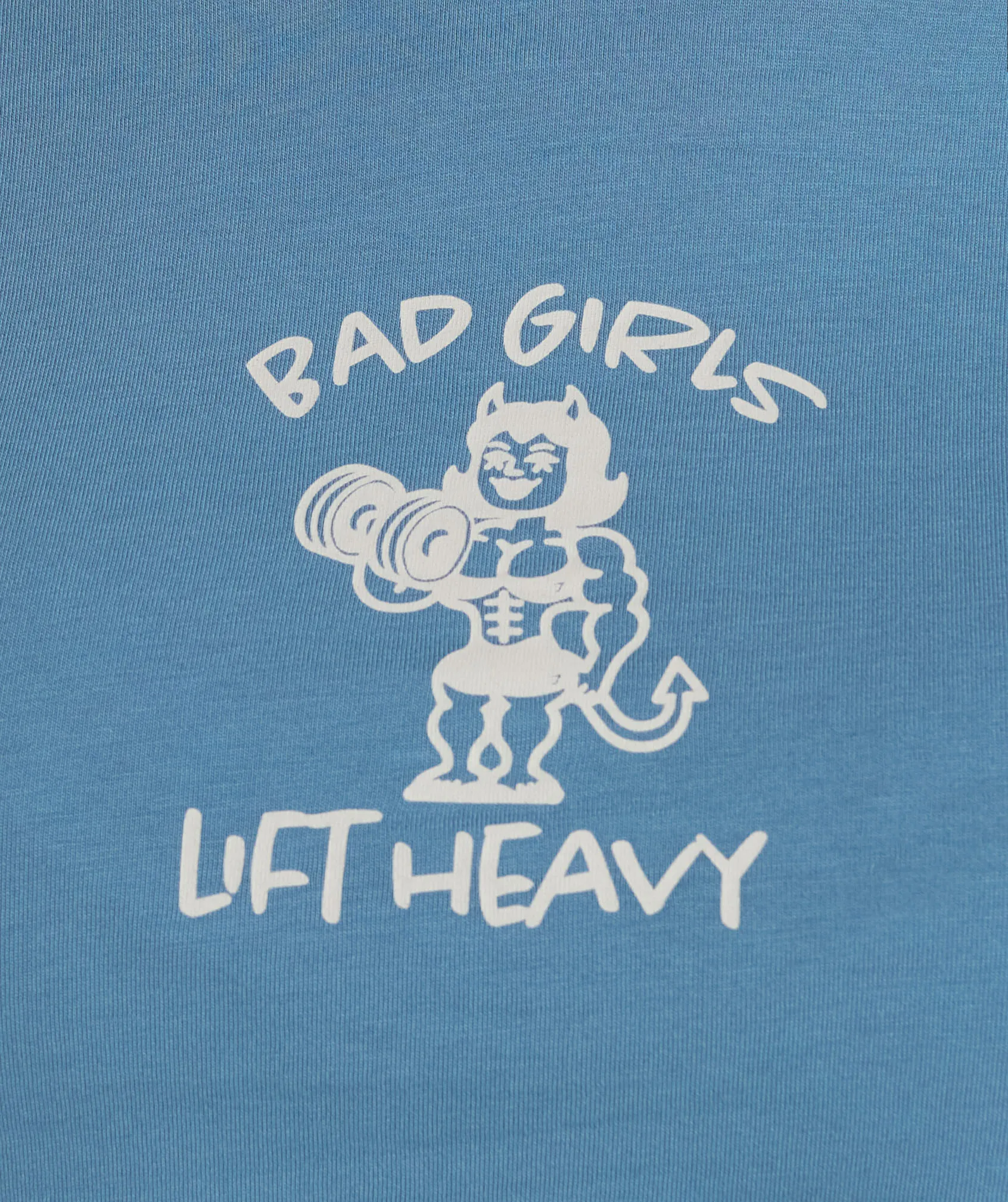 Gymshark Lifting Club Graphic Baby Tee - Faded Blue