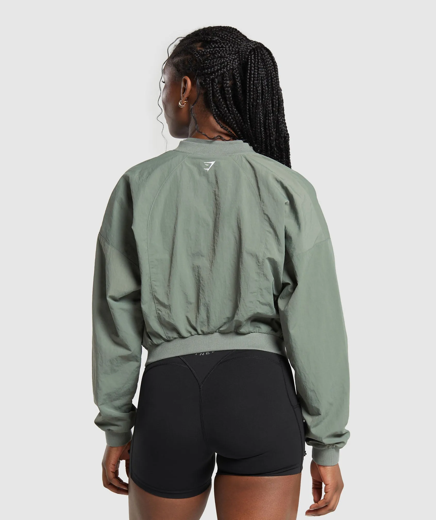 Gymshark Midi Track Jacket - Unit Green