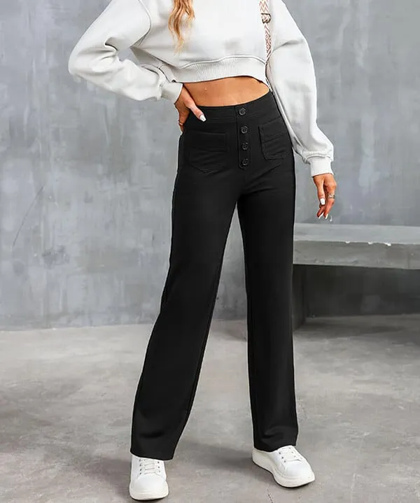 Hadley - High Waisted Elastic Pants