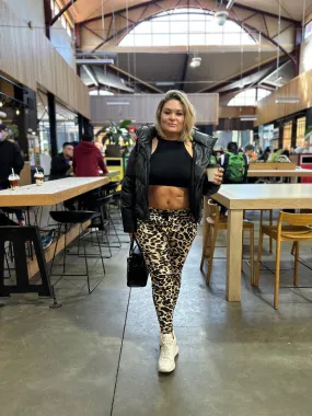 Harley Joggers - Tan Leopard