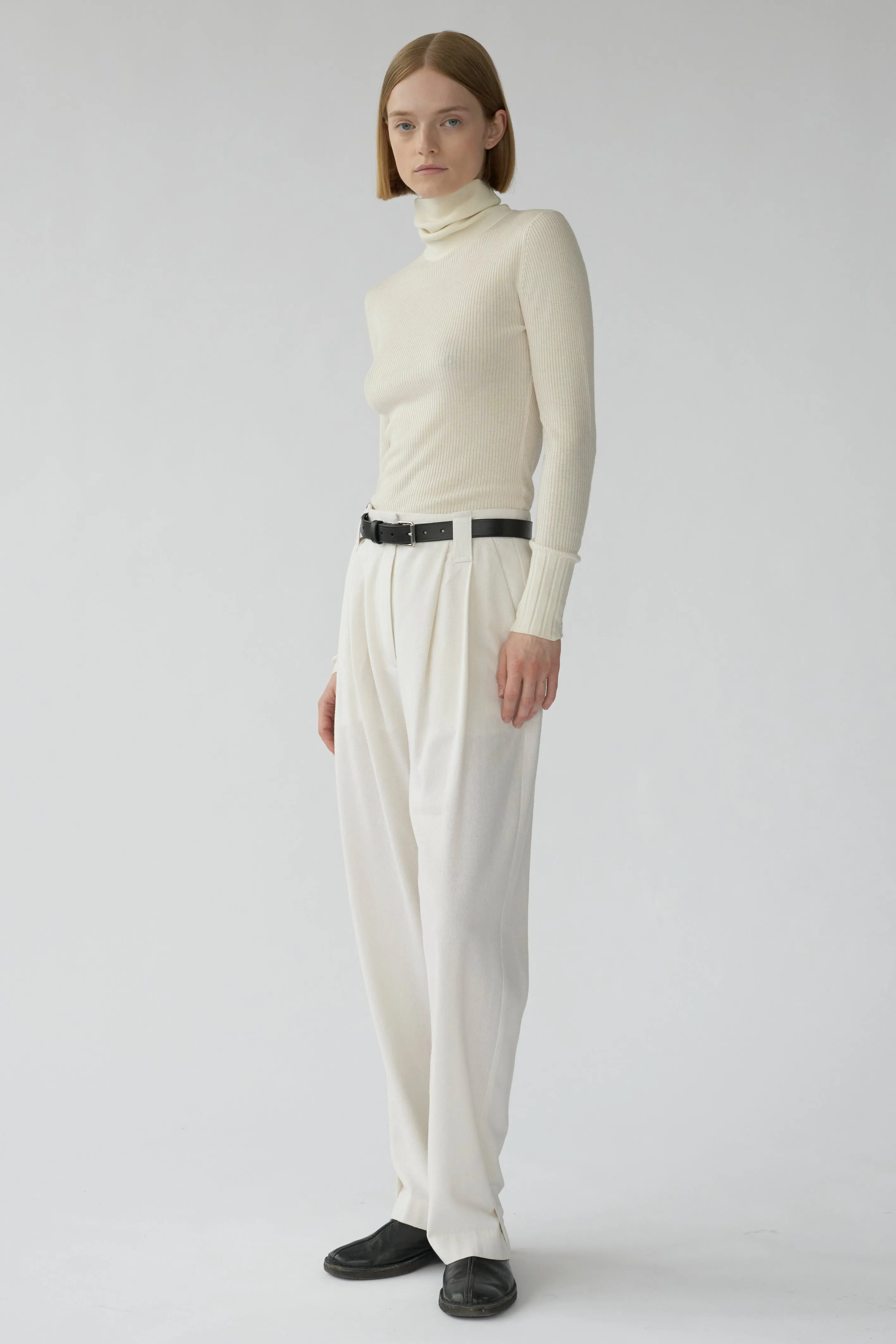 HARRY PANTS - OFF WHITE - RAW SILK