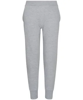 Heather Grey - Kids tapered track pants