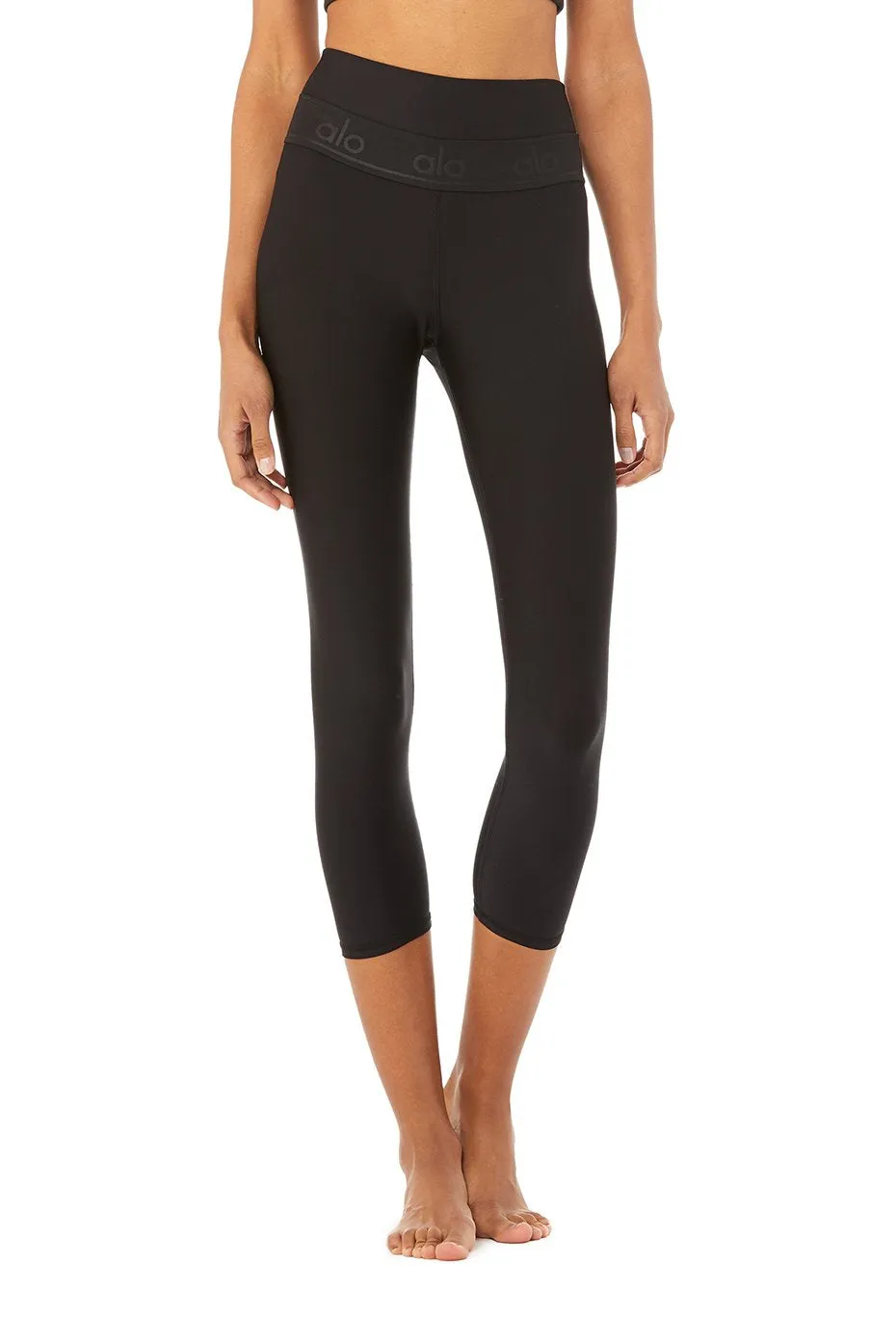 High-Waist Fitness Capri - Black