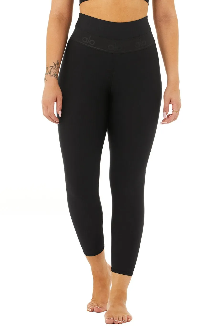 High-Waist Fitness Capri - Black