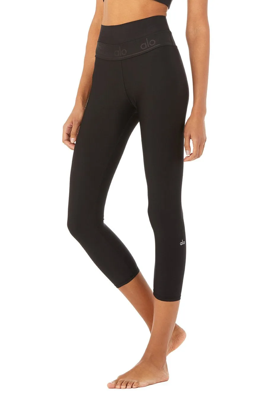 High-Waist Fitness Capri - Black