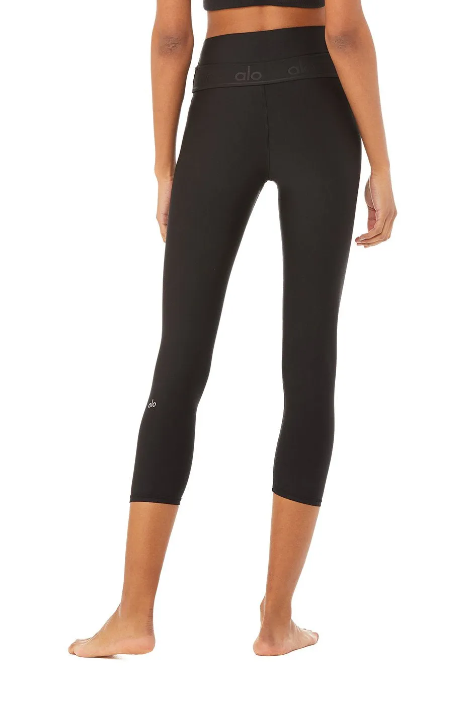 High-Waist Fitness Capri - Black