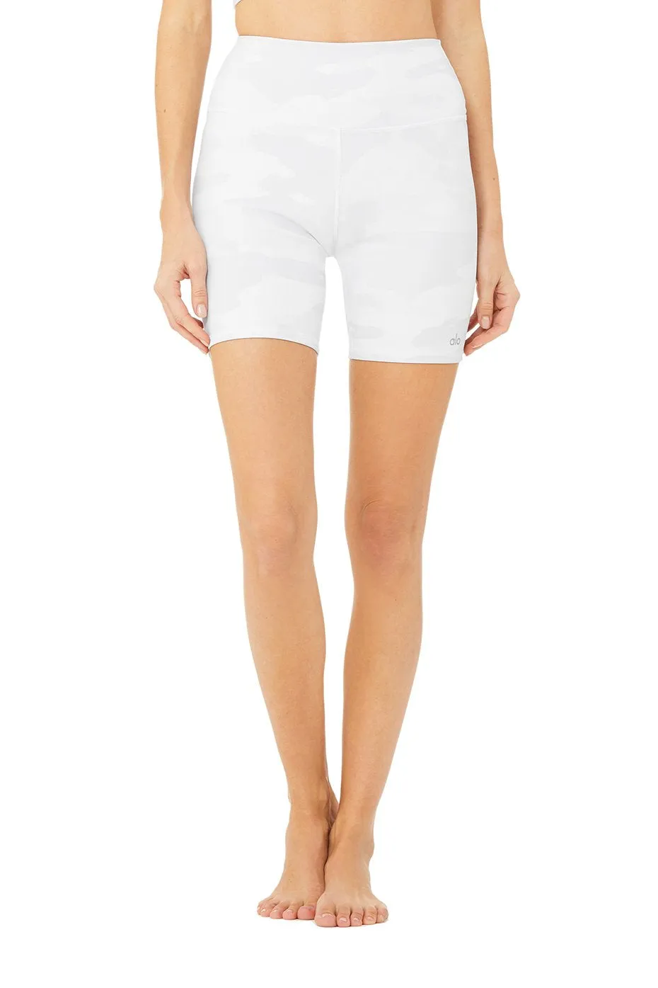 High-Waist Vapor Short - White Camouflage