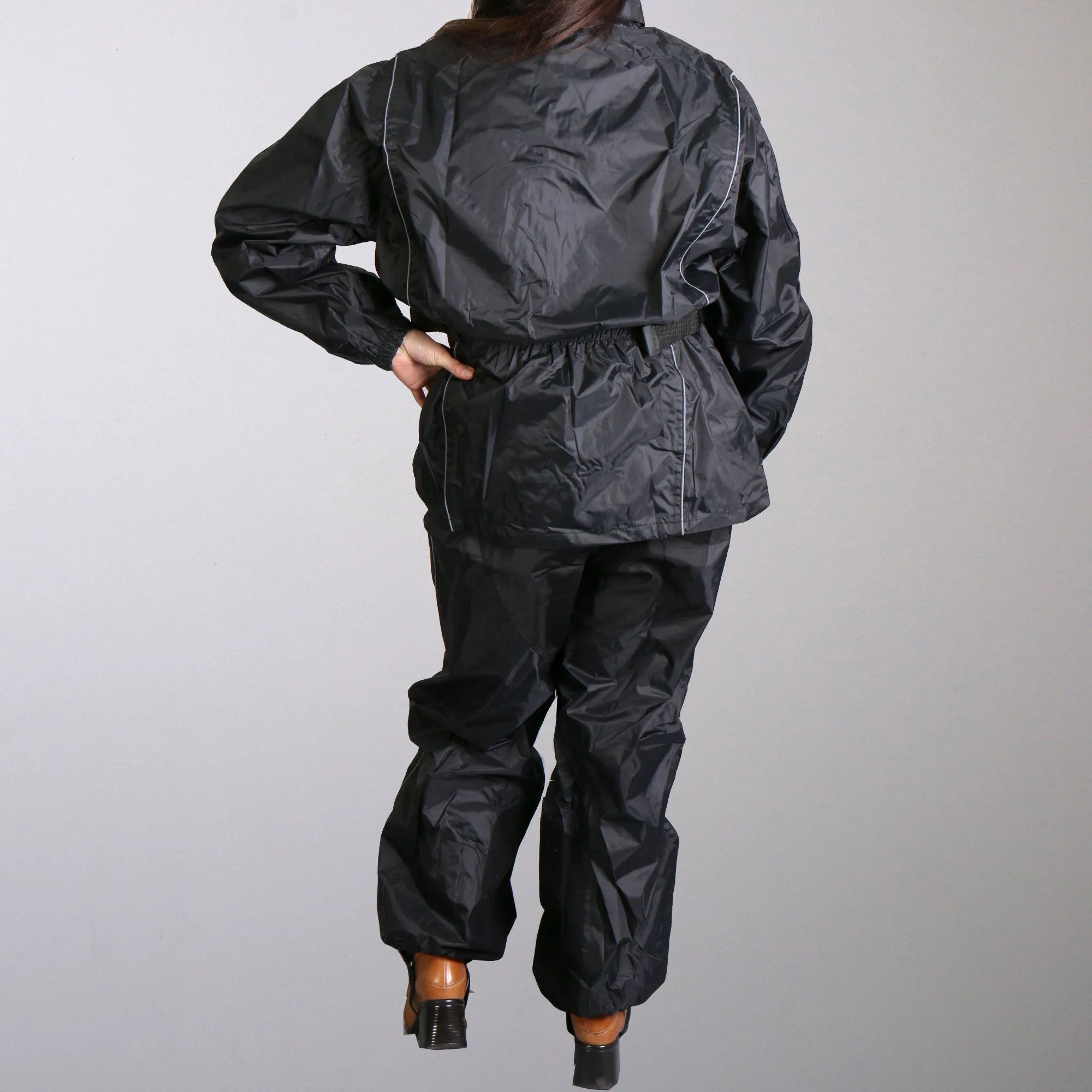 Hot Leathers Nylon Rain Suit w/Tote