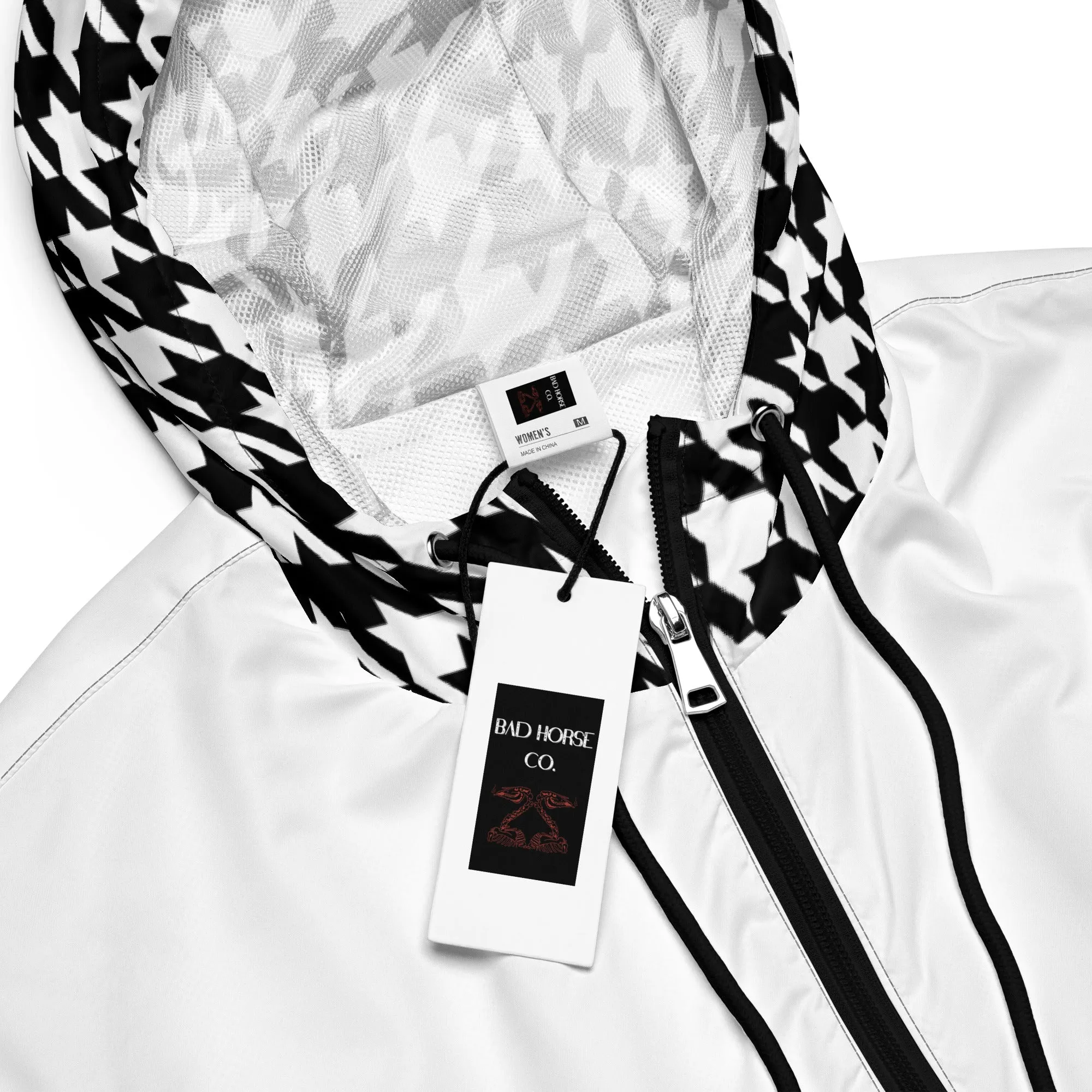 Houndstooth - Cropped Windbreaker