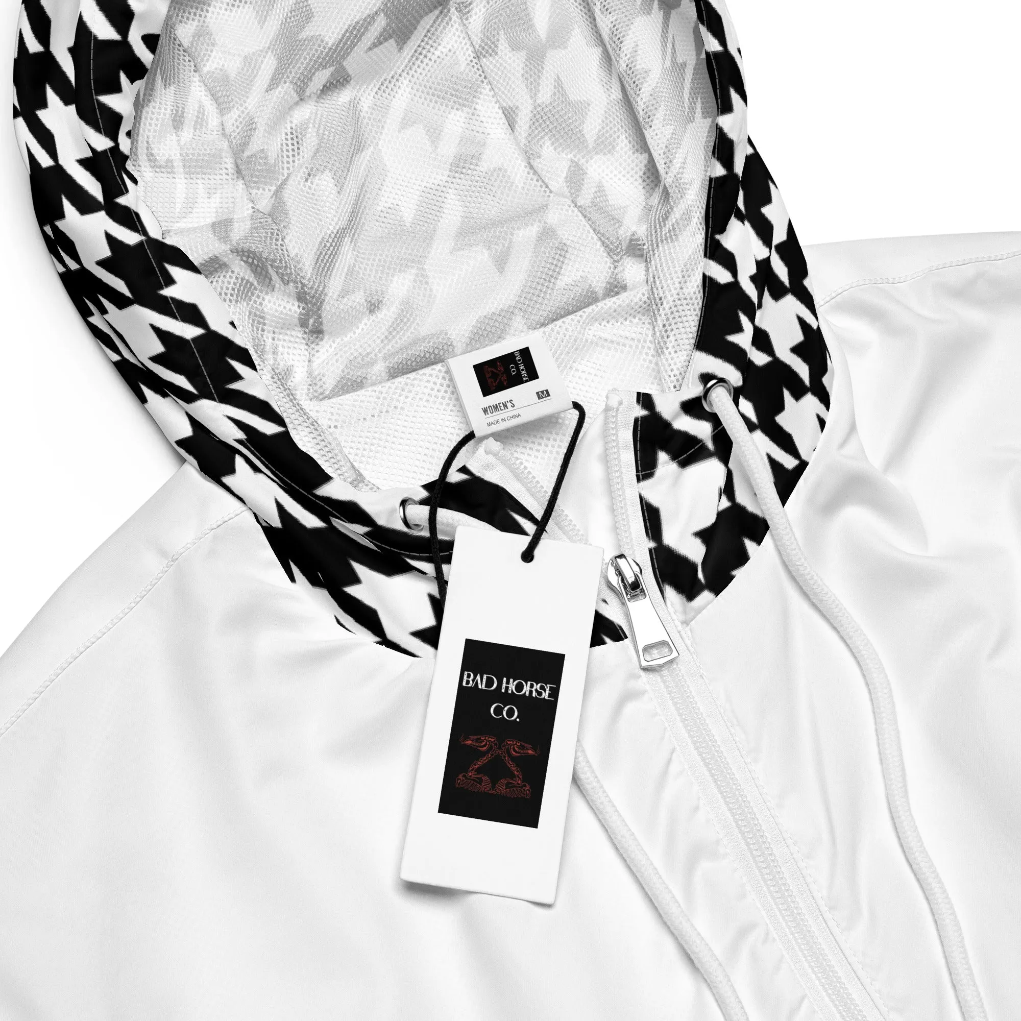 Houndstooth - Cropped Windbreaker