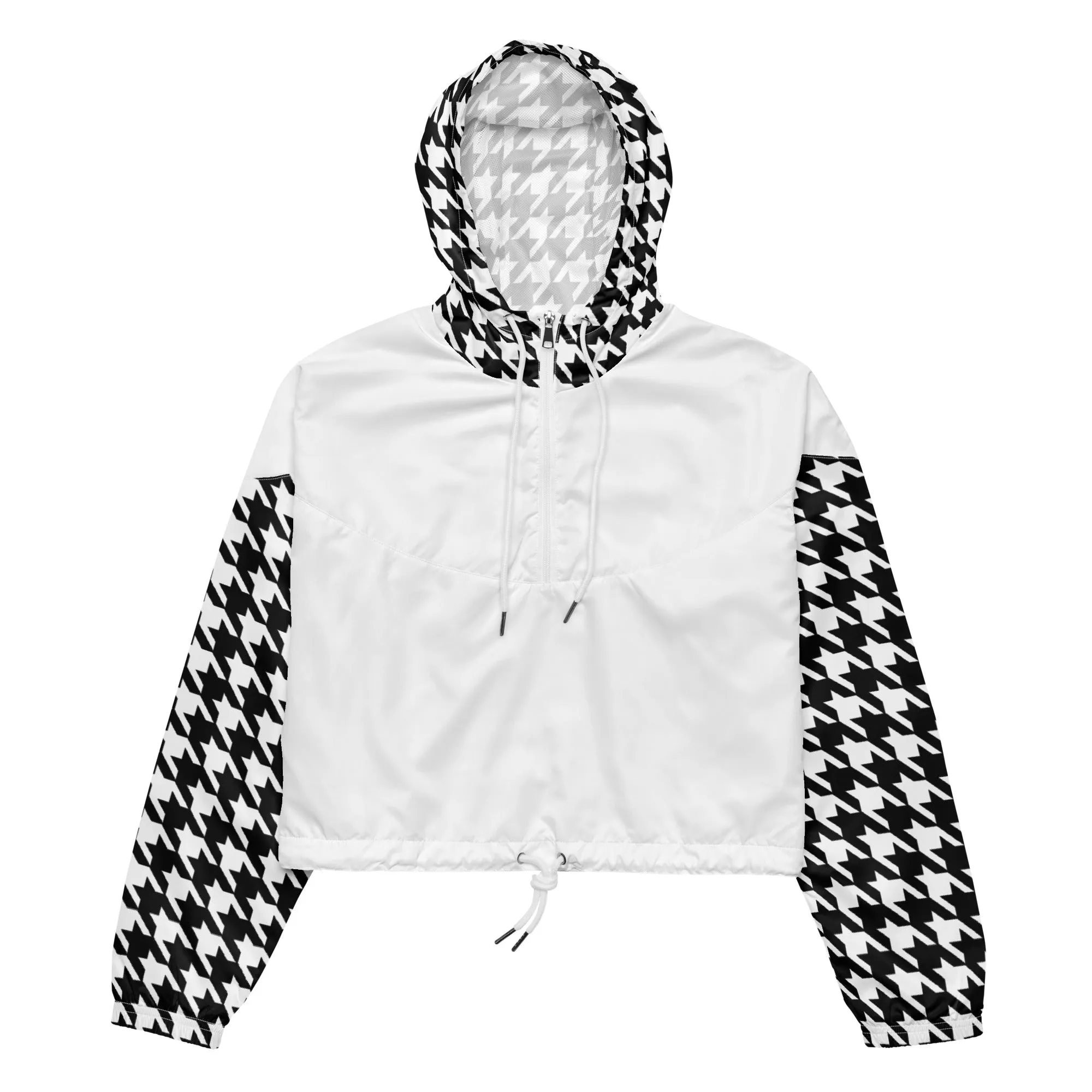 Houndstooth - Cropped Windbreaker