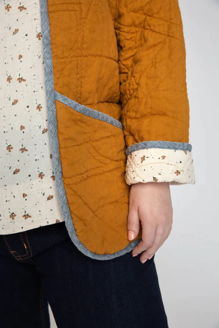 Hovea Curve Quilted Jacket - Sewing Pattern | Megan Nielsen