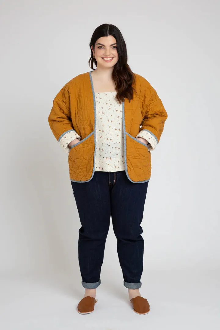 Hovea Curve Quilted Jacket - Sewing Pattern | Megan Nielsen