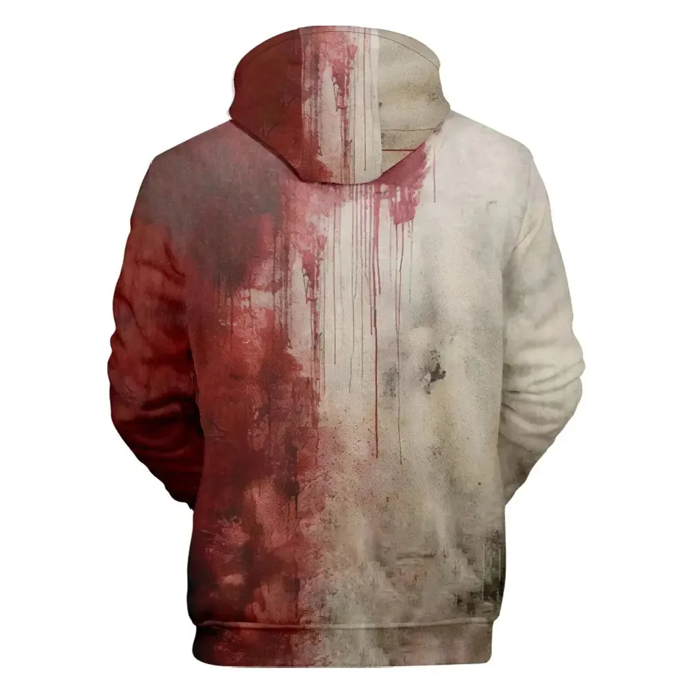 I'M Fine Bloody hooded  Problem Solved  hooded drawstring pocket sweatshirt men/women hip hop Pullovers