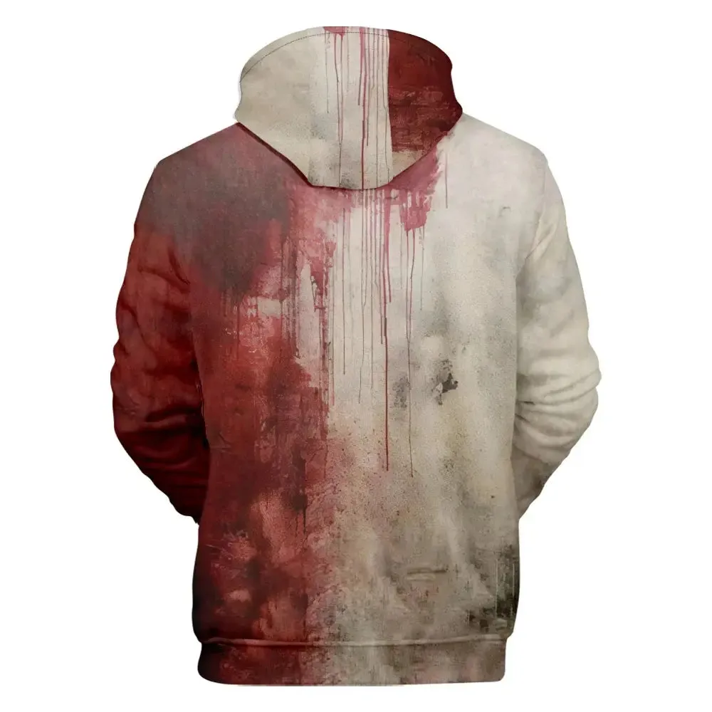 I'M Fine Bloody hooded  Problem Solved  hooded drawstring pocket sweatshirt men/women hip hop Pullovers