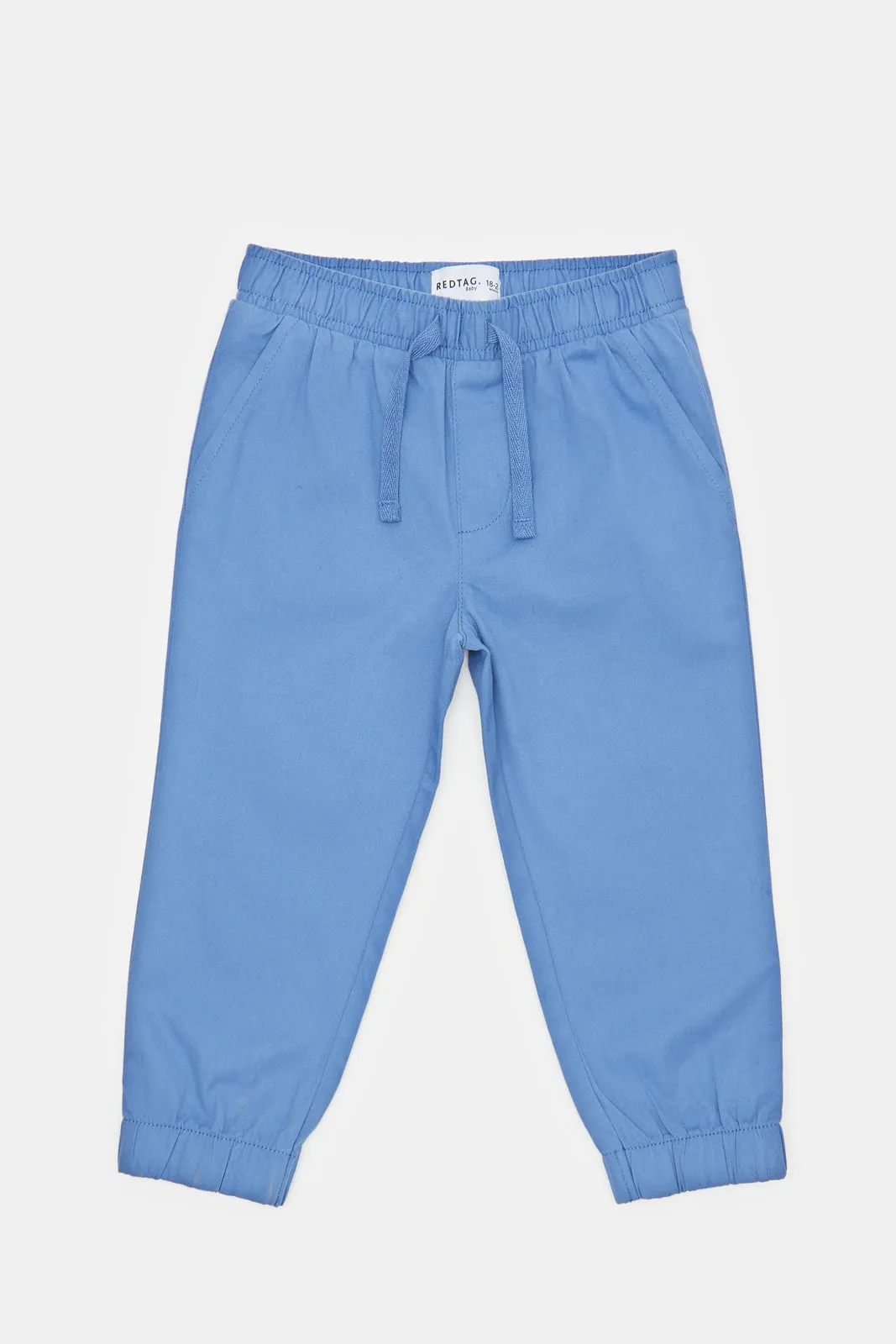 Infant Boys Blue Twill Chino Joggers