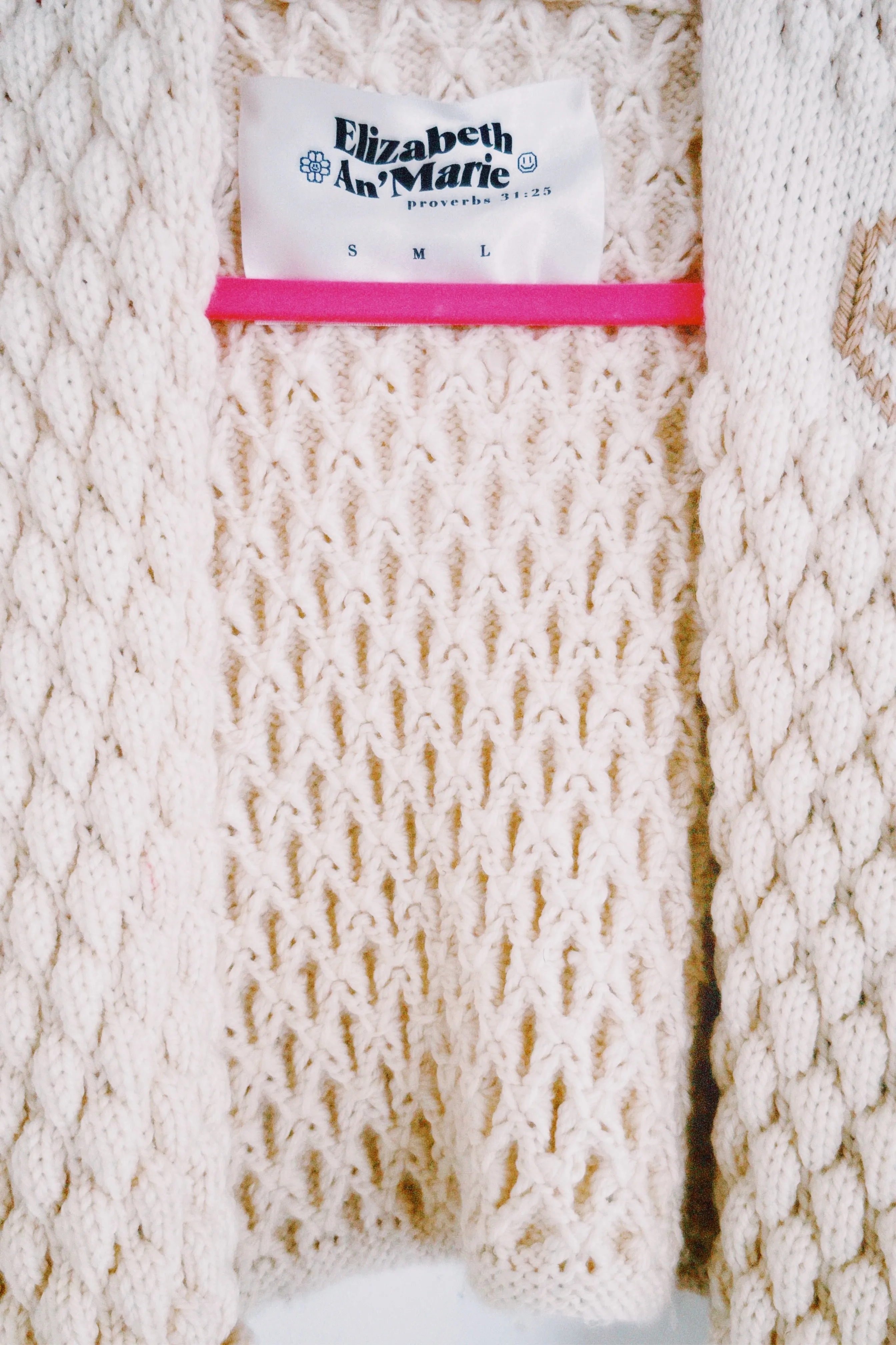 Ivory Bee Bubble Knit Jacket