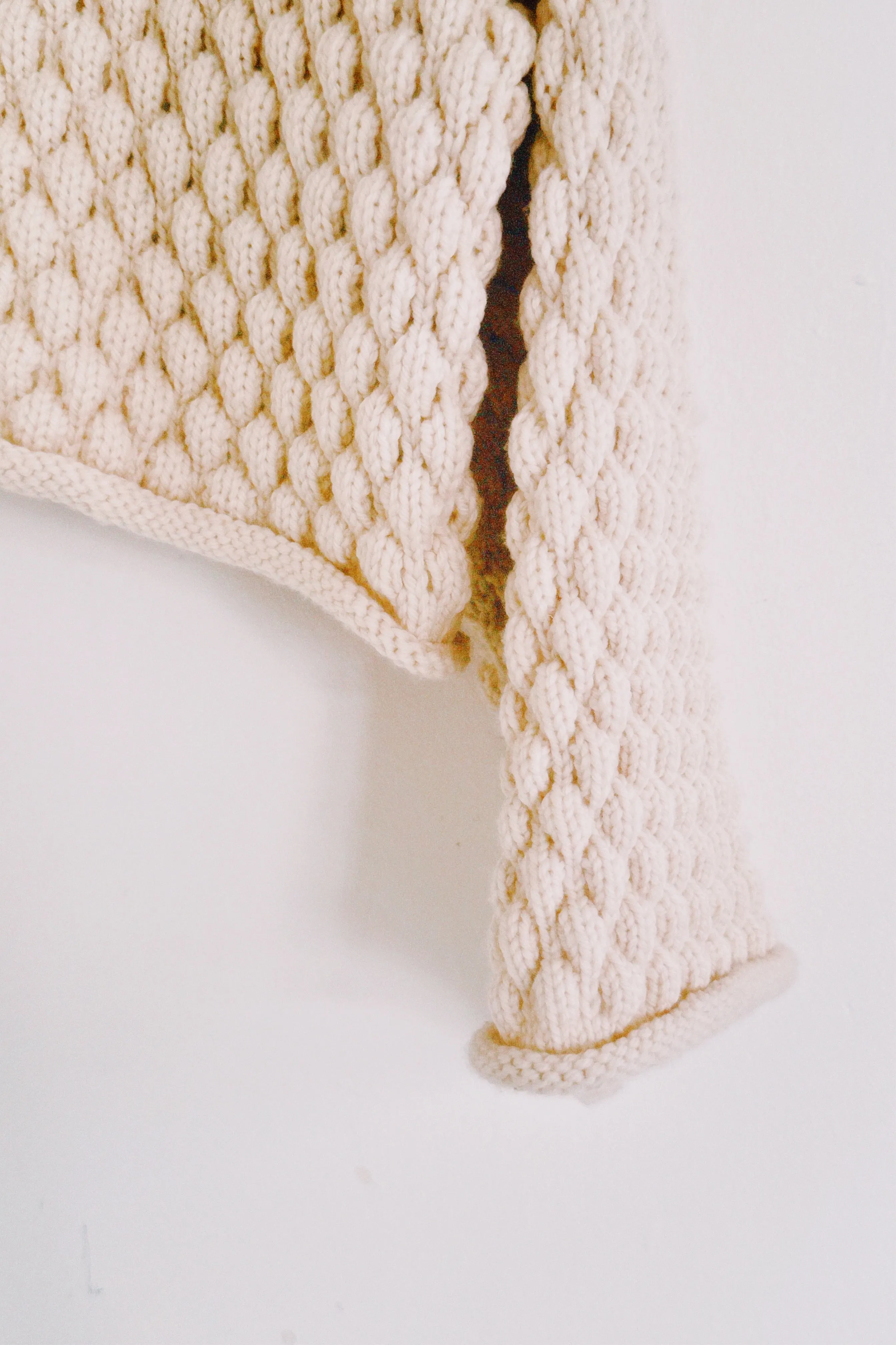 Ivory Bee Bubble Knit Jacket