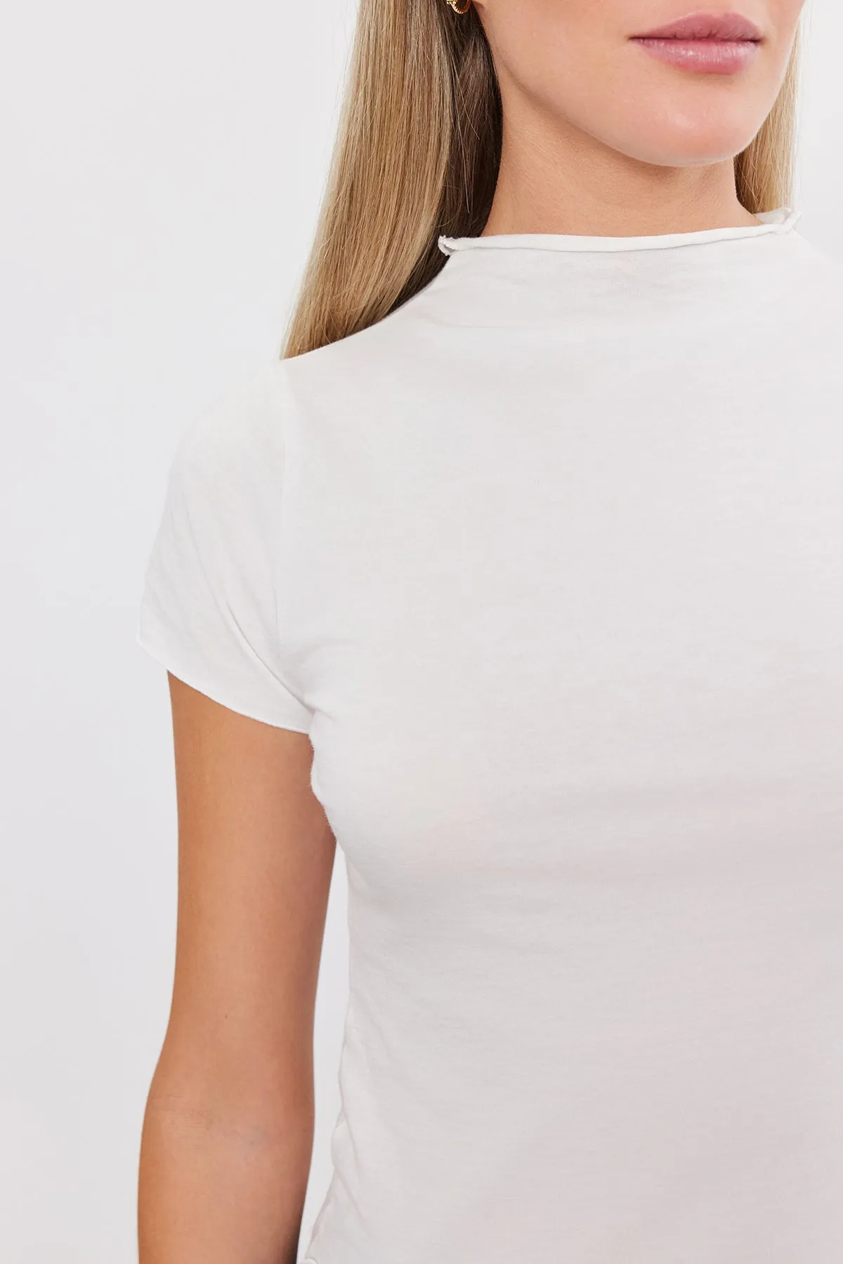 JACKIE MOCK NECK TEE