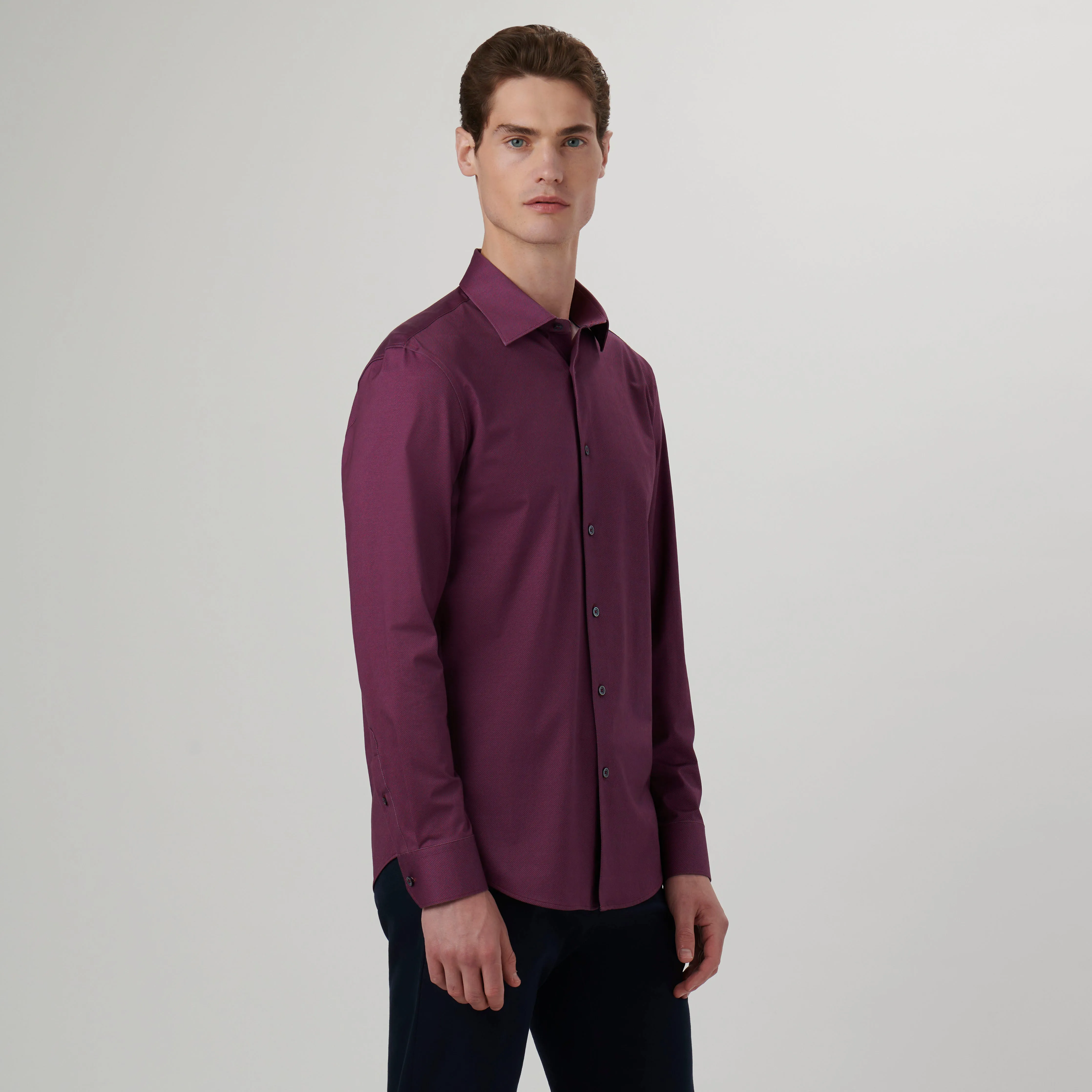 James Diagonal Stripe OoohCotton Shirt