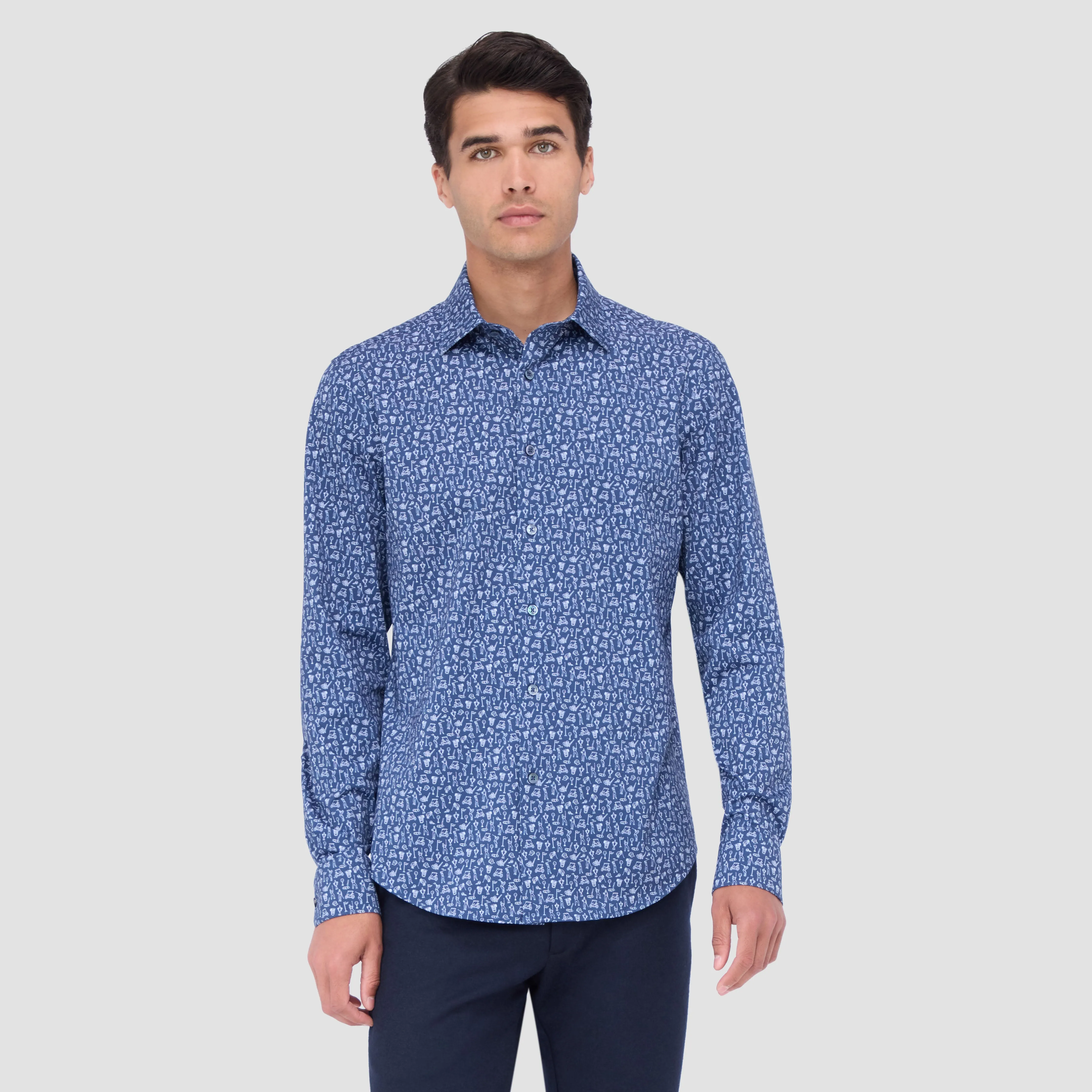 James Golf Print OoohCotton Shirt