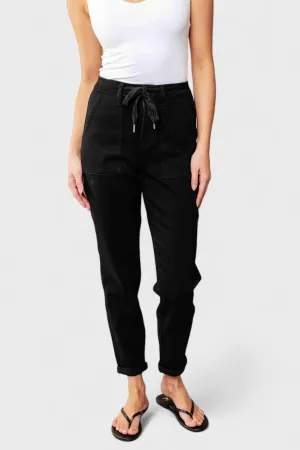 Judy Blue Black Double Cuff Joggers