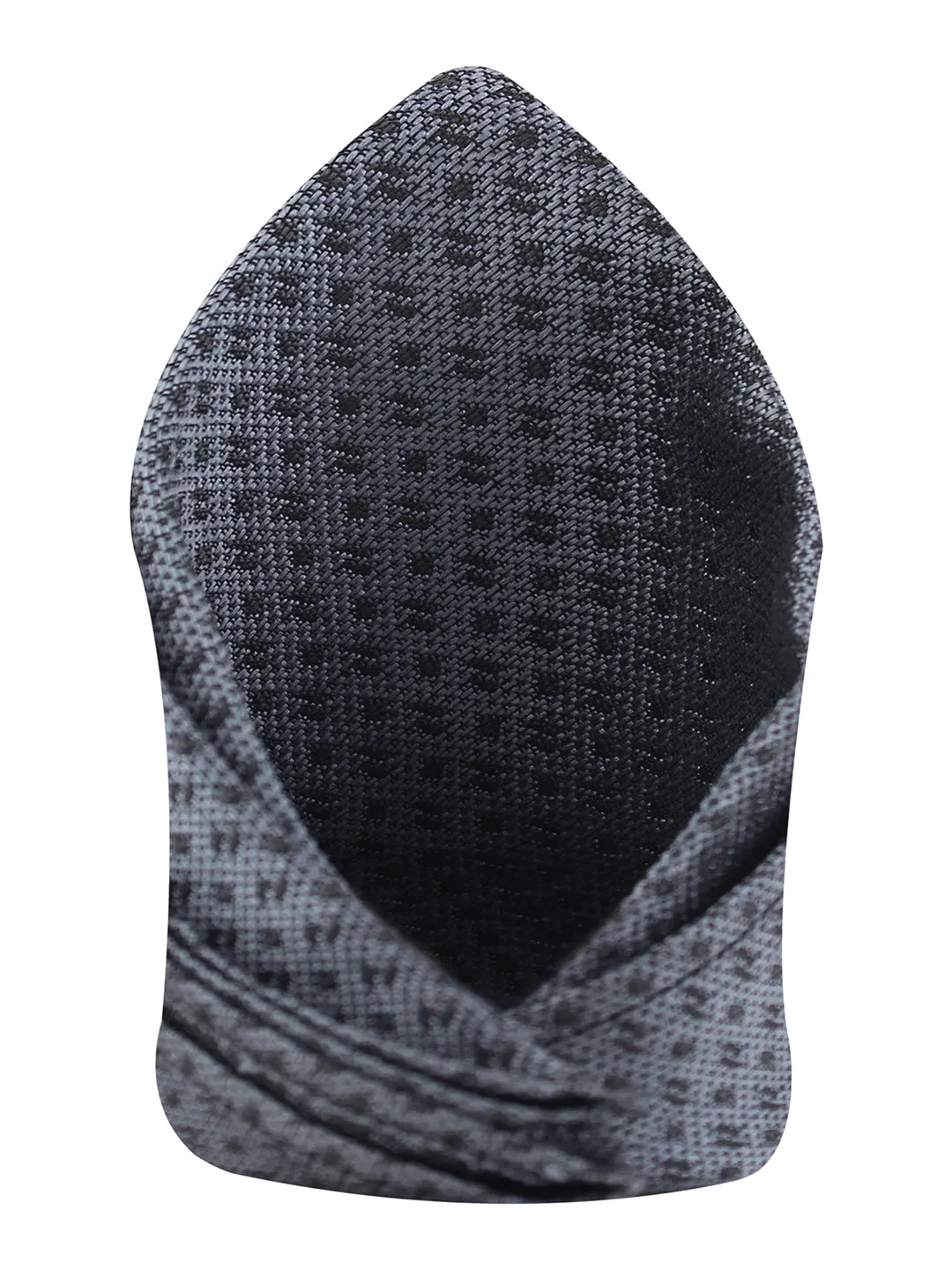 Kavove The Artistry Abstract Drak Grey Pocket Square